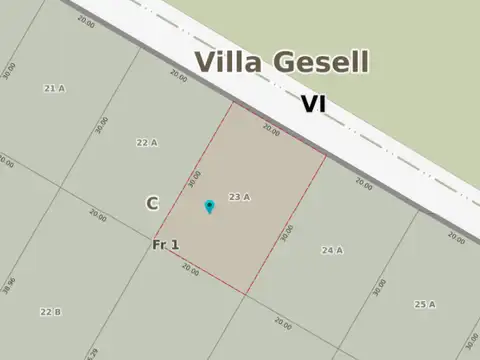 Terreno unifamiliar 600m2 - Mar de las pampas