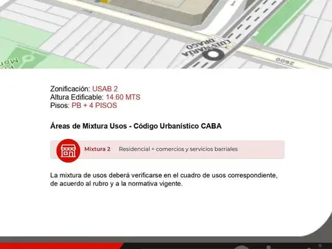 Terreno en Venta en Villa Urquiza, USD 360.000