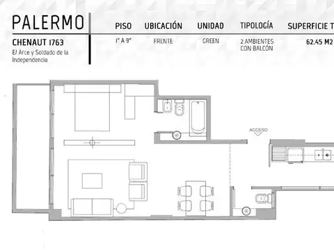 Departamento en Venta Apto profesional