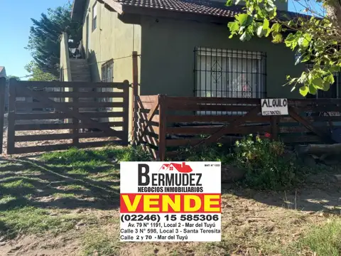 Complejo de 3 propiedades a la venta en mar del tuyu, calle 4 entre  82 y 83