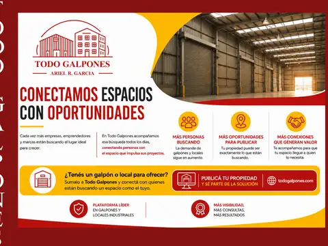 Galpones 200m² a 500m²
