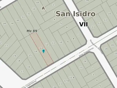 Terreno en Venta 53  mts Fondo