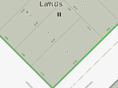 Galpon en Venta 8,66  mts Frente