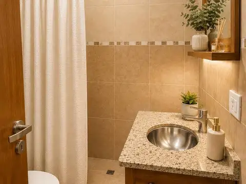 Depto Tipo Casa 2 ambientes con 1 baño