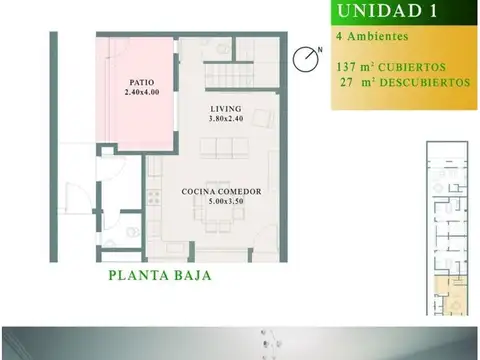 Departamento en Venta en Caballito, USD 220.000