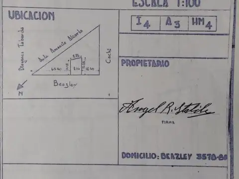 Casa/terreno/lote 1.300m² construibles en venta en la calle Beazley 3500, Pompeya, Capital