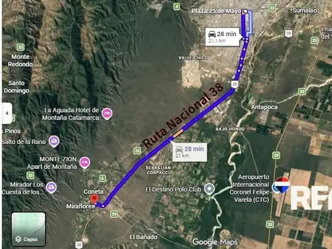 VENTA DE TERRENO MIRAFLORES - CATAMARCA