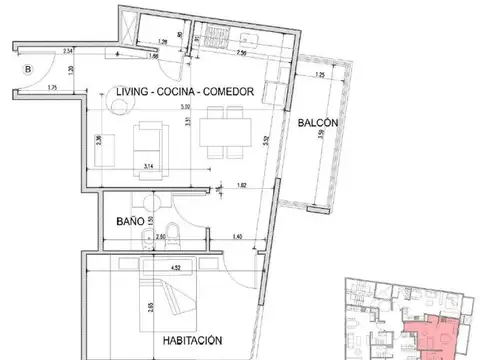 Departamento en Venta en Palermo, USD 157.500