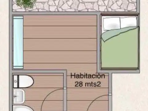 Departamento en Alquiler de Monoambiente