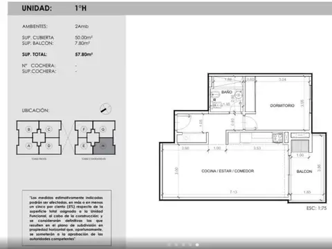 VENTA DEPARTAMENTO DOS AMBIENTES CON COCHERA- PADUA CENTRO