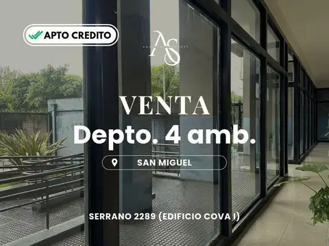 Venta de Depto 4 amb APTO CRÉDITO en SAN MIGUEL