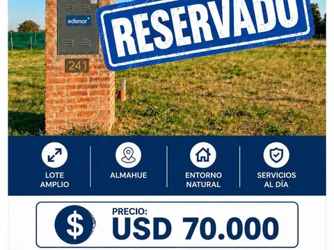 VENTA - LOTE - BARRIO ALMAHUE - LA LONJA - PILAR