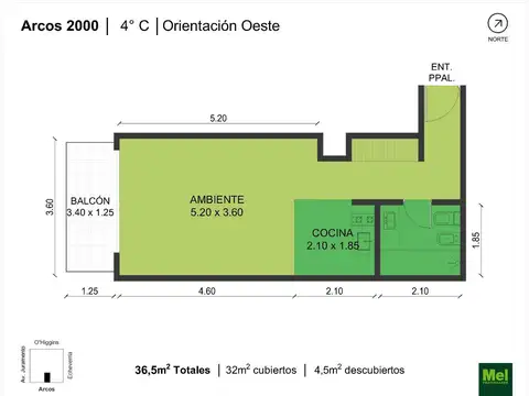 Arcos 2000, Piso 3