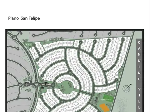 Terreno lote en Canning Barrio San Felipe listo para construir todos los servicios