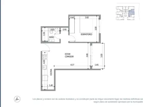 Departamento en Venta de 2 ambientes
