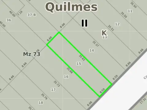 Terreno en Venta de 309,0 m2
