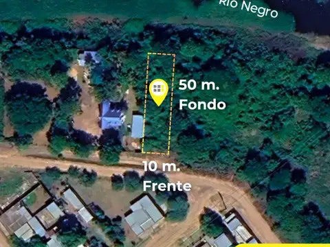 Terreno en cercanía al Río Negro