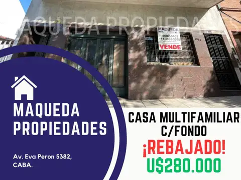 CASA 8 AMBIENTES CON GARAJE Y FONDO LIBRE ¡ GRAN REBAJA !