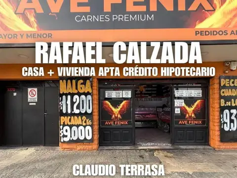 LOCAL + VIVIENDA EN VENTA EN R. CALZADA