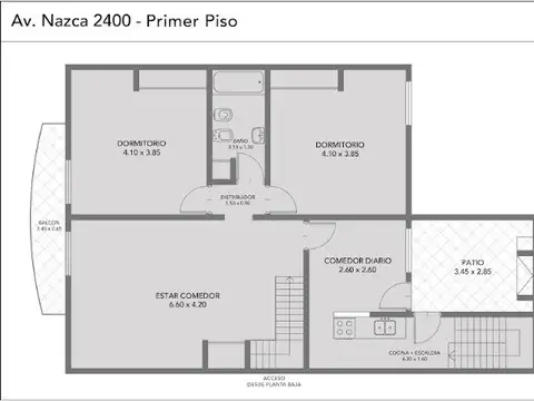 Depto Tipo Casa en Venta de 4 ambientes