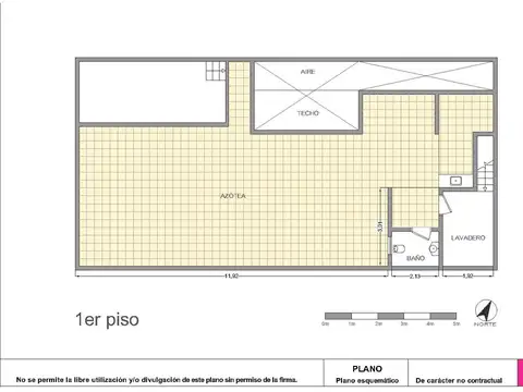 Depto Tipo Casa 3 ambientes con 1 baño