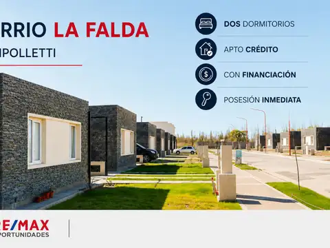 VENTA CASA 2 DORM. LA FALDA ETAPA II, CIPOLLETTI