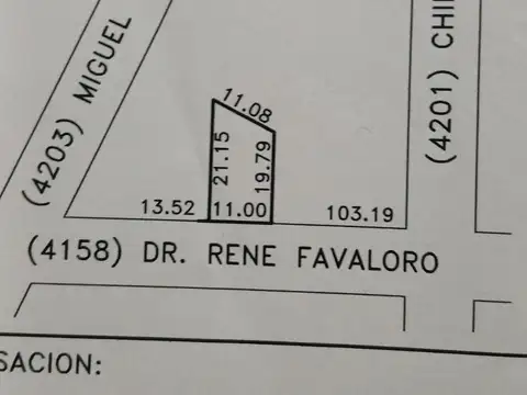 Galpon en Venta 11  mts Frente