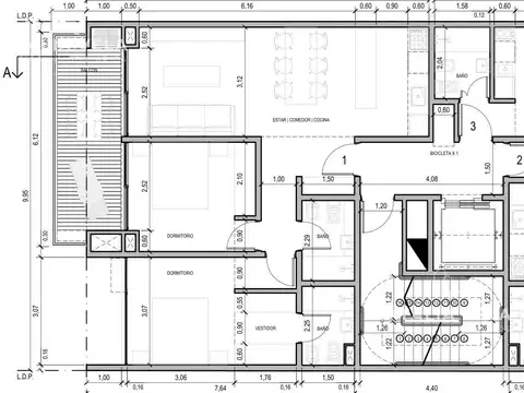 Departamento en Venta de 3 ambientes