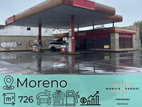 ESTACIÓN DE SERVICIO EN VENTA EN MORENO SOBRE RUTA 23  - POTENCIAL COMERCIAL Y RESIDENCIAL