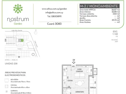 VENTA MONOAMBIENTE NOSTRUM GARDEN