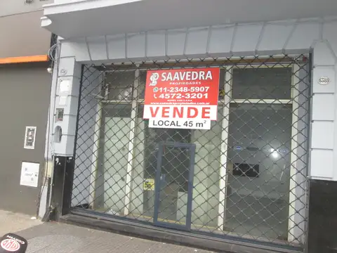 LOCAL 45 MTS2 CON BAÑO Y ANTEBAÑO  -  VIDRIERA PERSINA  -  MUY BUEN ESTADO