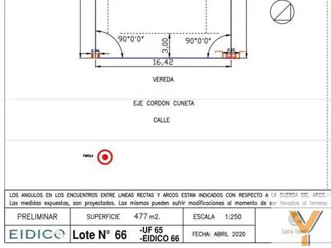 Terreno en Venta en Pilar Del Este, USD 46.500