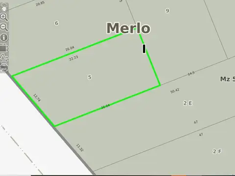 Terreno en Venta en Merlo, USD 90.000