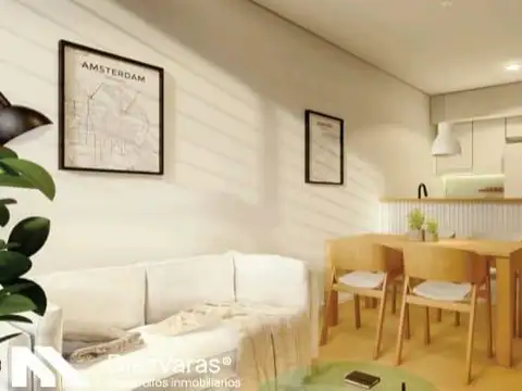 Departamento 2 ambientes con 1 baño