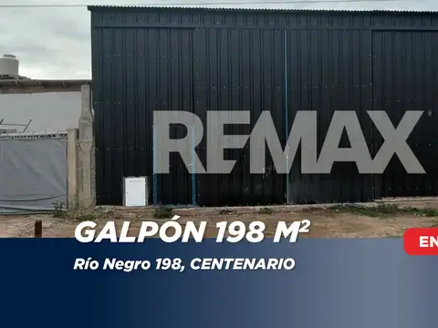 ALQUILER DE GALPON A ESTRENAR EN CENTENARIO
