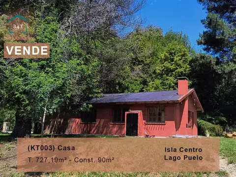 (KT003) Casa  90 mt ² en venta en Lago Puelo, Isla Centro, Chubut