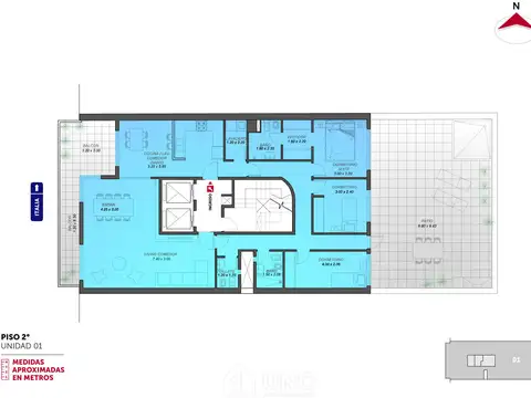 Departamento en Venta con 1 cocheras