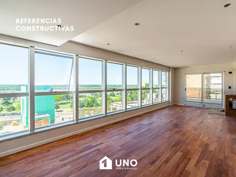 Italia y Av. Wheelwright - Piso Exclusivo de 2 Dormitorios con Vista al Río. Cochera disponible.