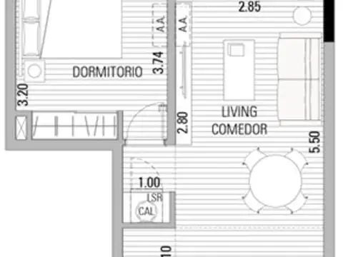 TORRE 2, MORE ATLANTICO, 1 DORM.PISO 7 C/AMENITIES