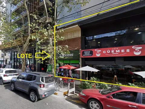 Terreno en Venta en Palermo, USD 1.080.000