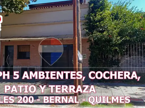 VENTA PH COCHERA PATIO TERRAZA BERNAL OPORTUNIDAD