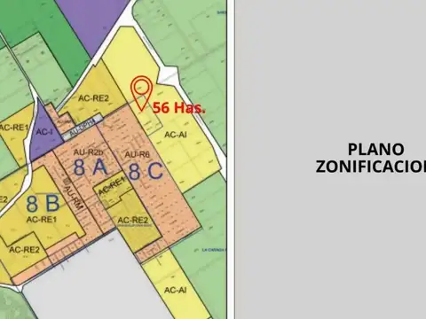 Campo de 56 ha en Esquina Estratégica, Puerta Abierta. Apto
