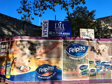 Terreno en Venta 8  mts Frente