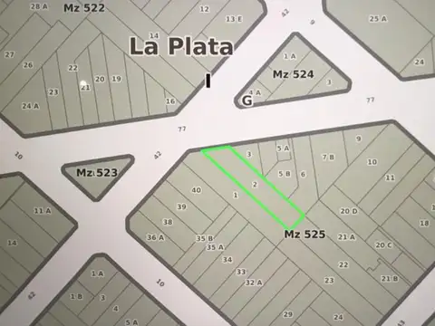 Venta  de importante lote ubicado en Diag. 77  9 y 42