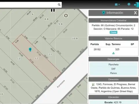 LOTE 325 MTS2 VENTA EN BERNAL OESTE CON MEJORAS