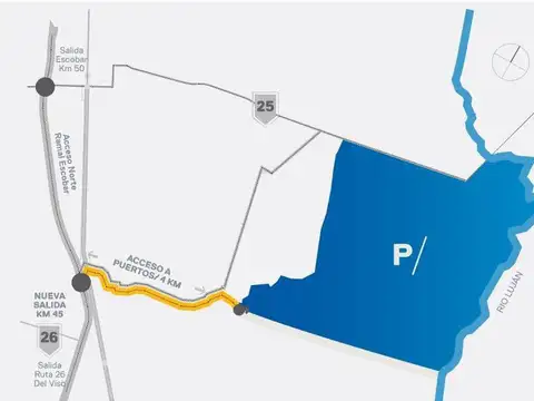 Terreno en Venta en Puerto de Escobar, USD 130.000