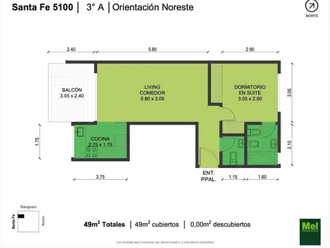 Av. Santa Fe 5100, Piso 3