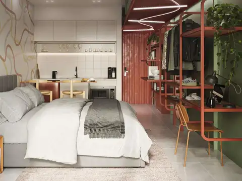 Departamento Monoambiente con 1 baño