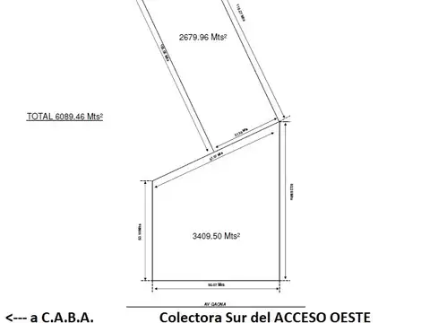 Acceso Oeste ( Pte. Peron) 8900