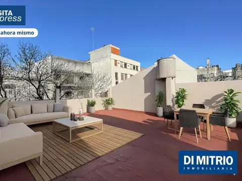 Viví con independencia en un PH con terraza al frente y sol todo el dia!